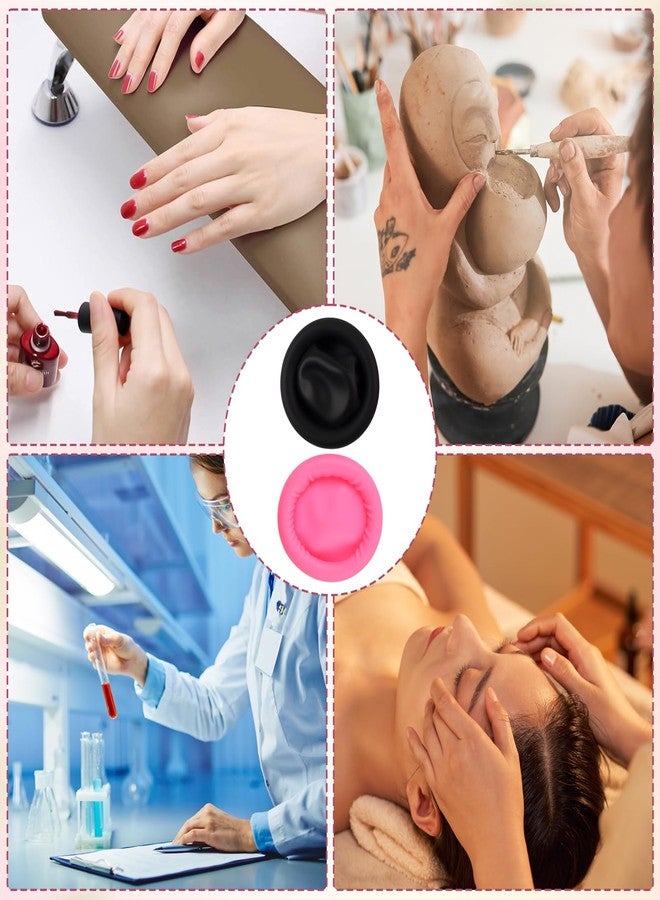 LUSTRIB 200 Pcs Disposable Silicone Finger Cots and Protectors, 100 Pink & 100 Black, Non-Allergenic Finger Gloves for Manicure, Beauty, Massage and Industrial Use - Image 5